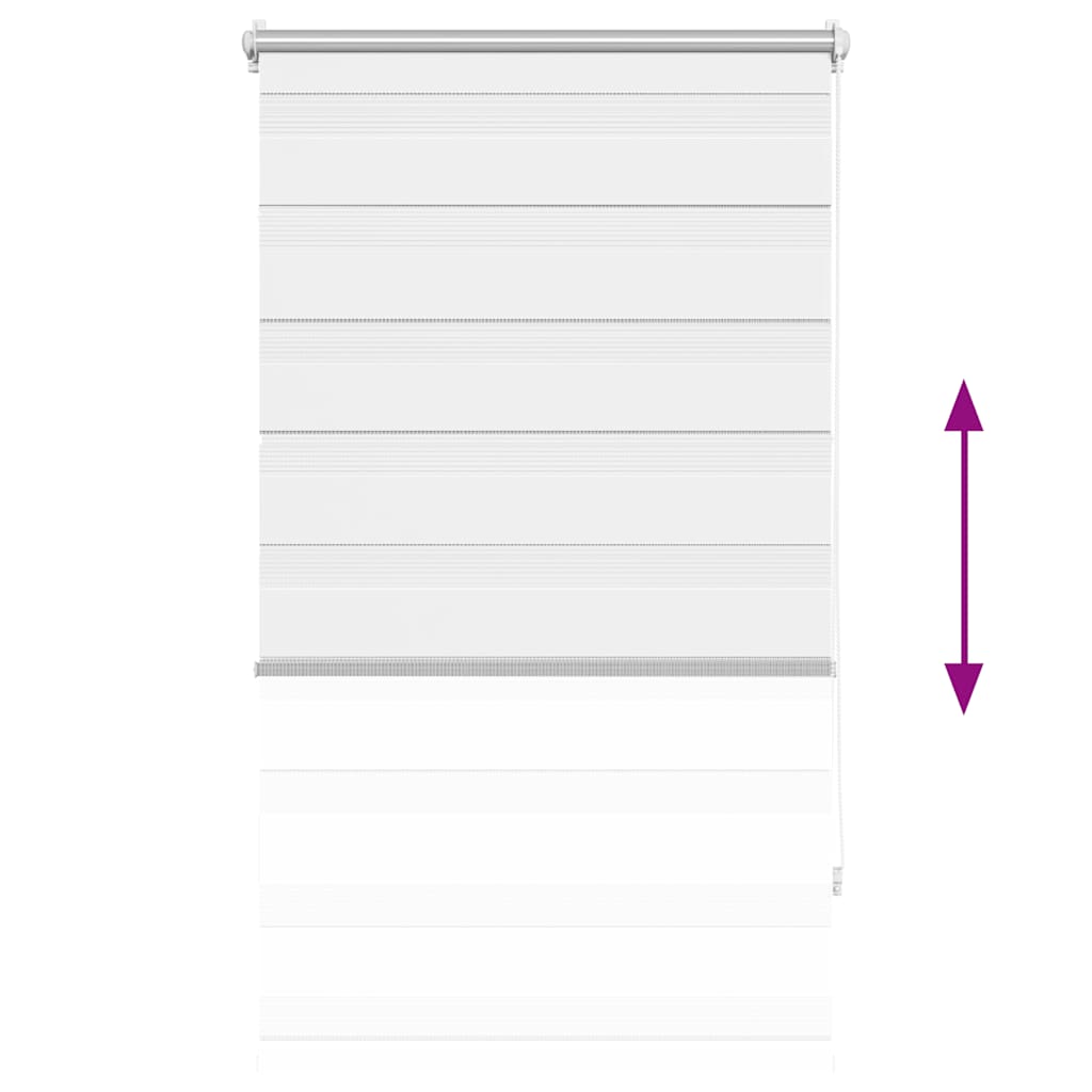 Zebra Blind 70 x 120 cm White